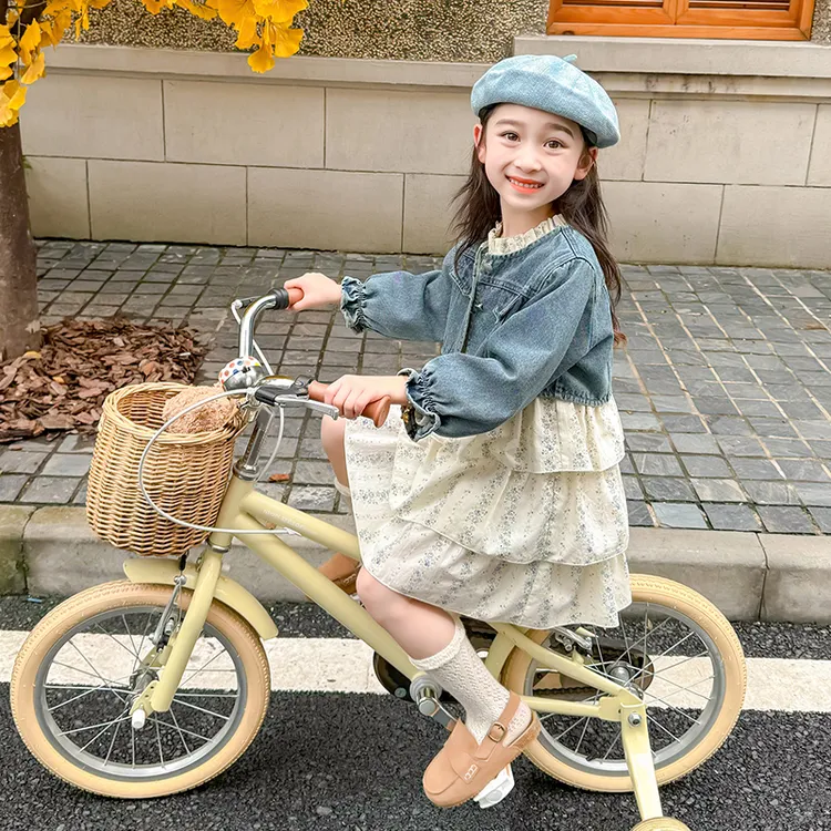 女童碎花裙子牛仔套装春秋款2025新款儿童洋气时髦小女孩秋季秋装