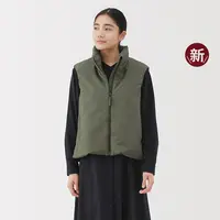 无印良品 MUJI 女式蓬松棉服 背心 马甲马夹女款无袖25年冬季新品