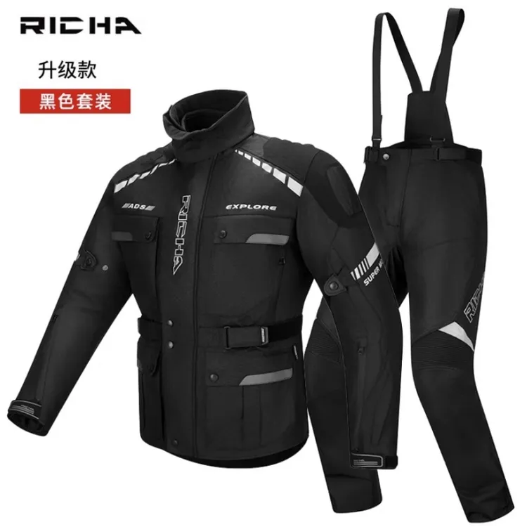 RICHA鲁滨拉力服摩托车骑行服四季防水防护排汗机车摩旅赛车装备