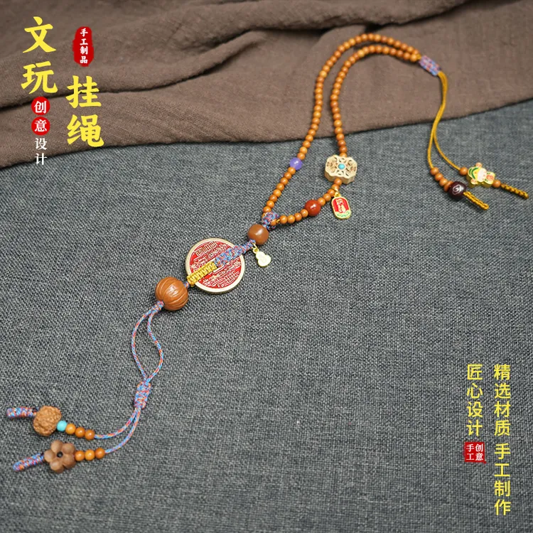 高端葫芦挂绳后视镜车挂国风道系原创手工绳