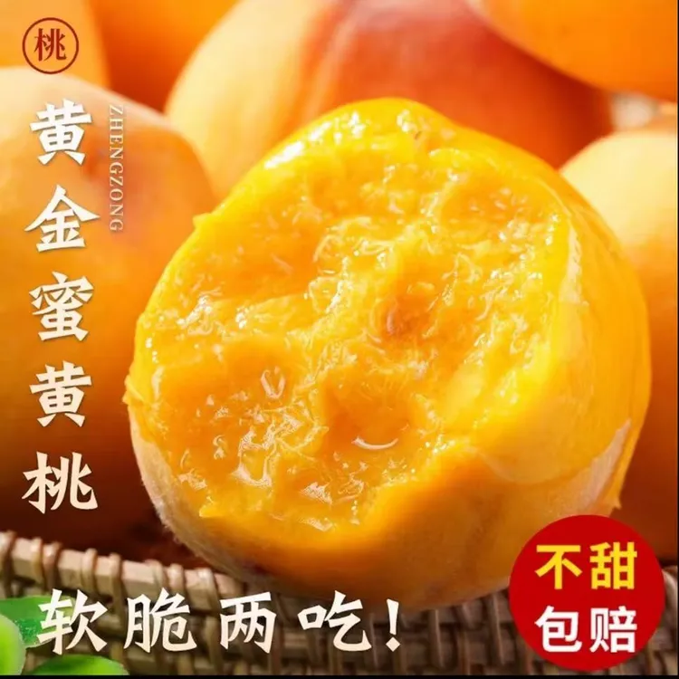 【软糯脆甜】甜黄桃新鲜桃子软糯脆甜当季桃应季水果桃子整箱