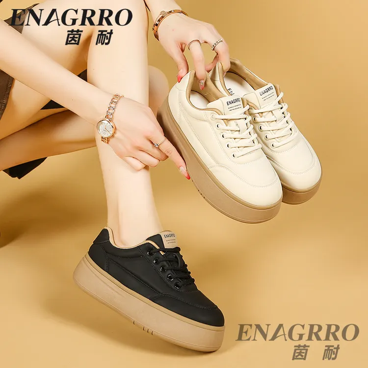 茵耐ENAGRRO板鞋舒适浅口平底女鞋秋季透气软底休闲鞋时尚C22生