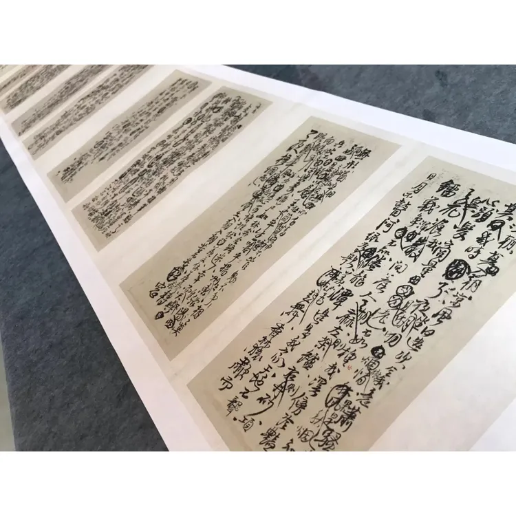 王铎诗稿册页长卷，宣纸高清艺术微喷，不退色，尺寸35×400cm