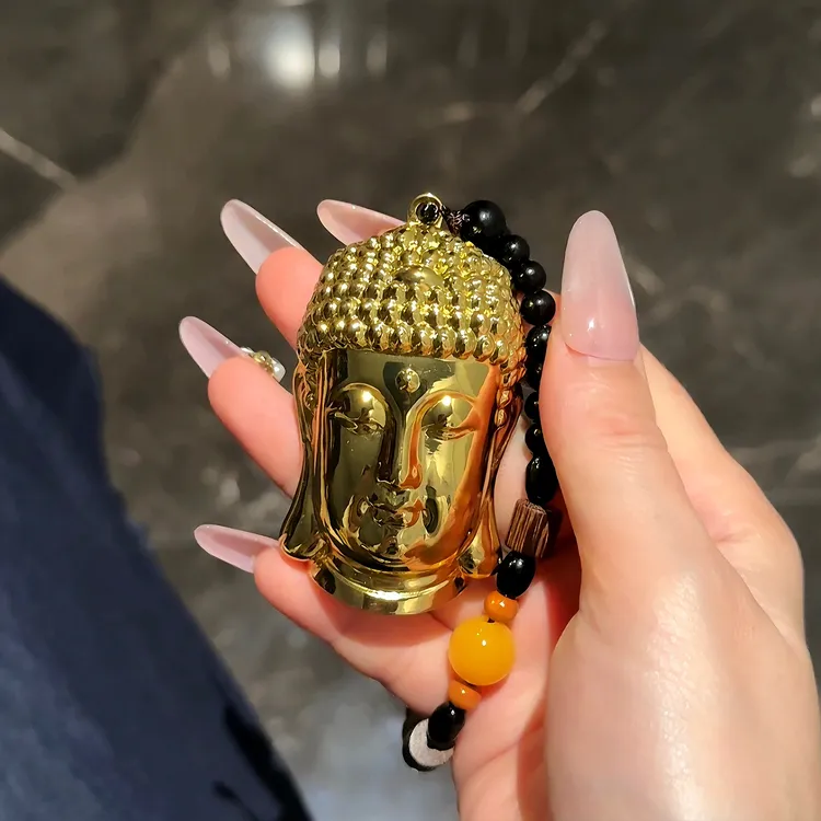 创意佛头打火机合金电镀充气防风火焰轻奢高档个性送礼