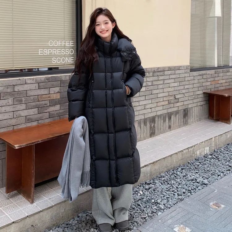 琛绒冬季2025新款90白鸭绒防风保暖抗静电五防长款过膝羽绒服女03