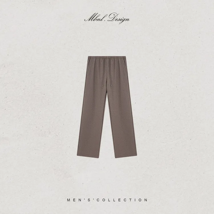 MBNL-F「le Détail」秦磊男装羊毛棉定纺立体抽绳休闲裤LL-SKZ2088