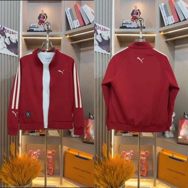 2025年秋季新款772刺绣立领收口袖螺纹下摆夹克多巴胺男休闲外套