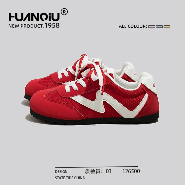 环球网红爆款2025新款软底轻便德训鞋浅口时尚欧若智性风运动鞋女