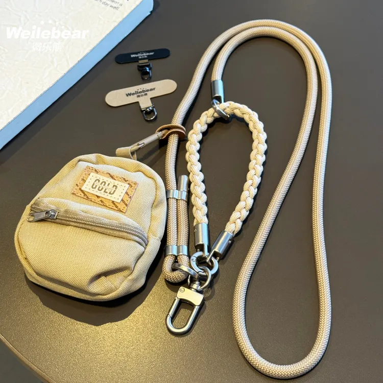 户外防盗手机挂绳斜挎可背零钱收纳包多功能高端耐用可调节挂脖链