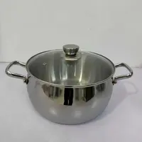 【外贸高货】24CM加厚大肚锅不锈钢汤锅煮面煲汤大容量苹果锅