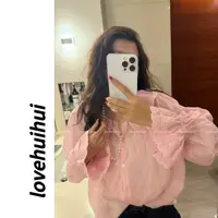 lovehuihui 《芍药粉》时尚百搭苎麻上衣