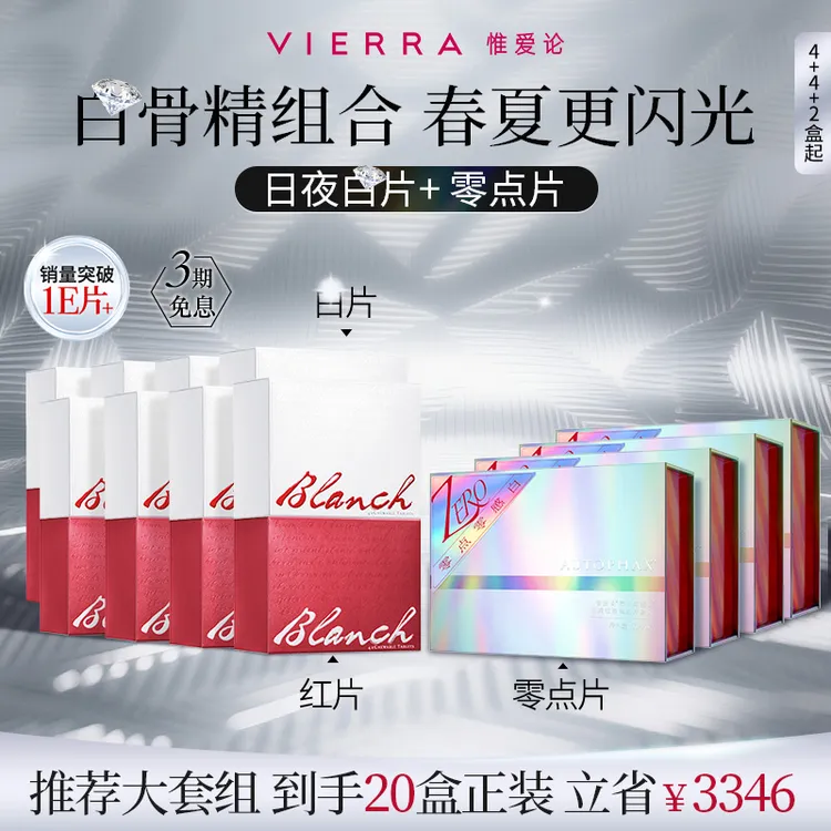 【白骨精组合】VIERRA惟爱论点点橡皮擦全身钻光零感白®商品图