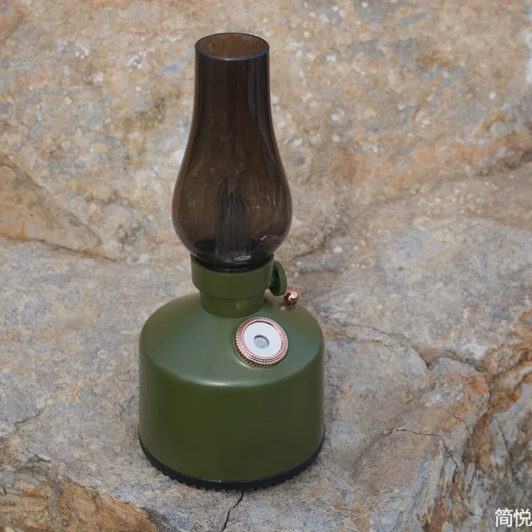复古煤油台灯怀旧无线加湿吧台卧室桌面家用户外便携式露营加湿器