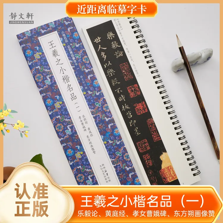 王羲之小楷（一）乐毅论黄庭j曹娥碑画像赞小楷名品·近距离临摹字卡