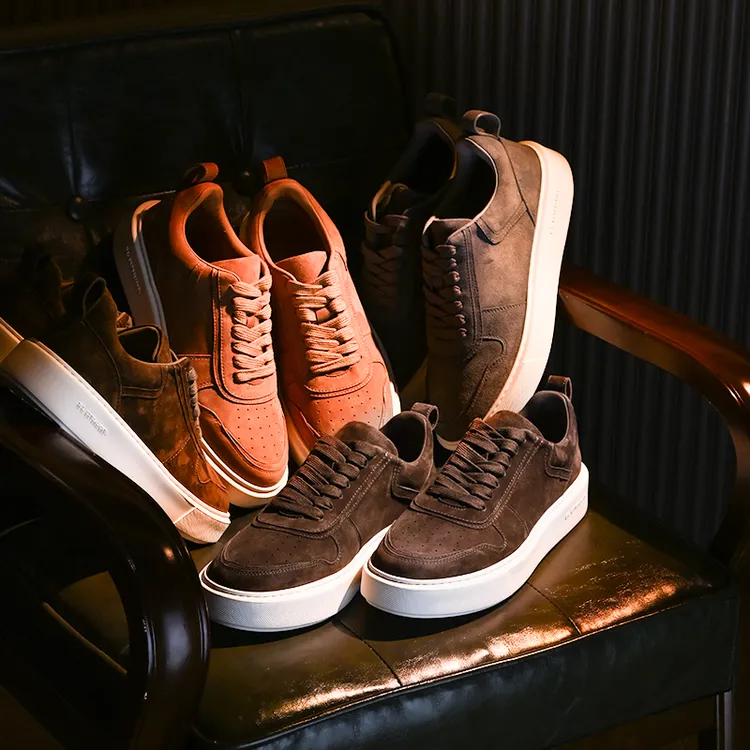 秋冬休闲板鞋低帮男士系带潮流复古商务厚底老钱风男鞋