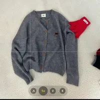 韩系高级感气质针织开衫女早秋季慵懒风软糯毛衣外套洋气上衣Q62