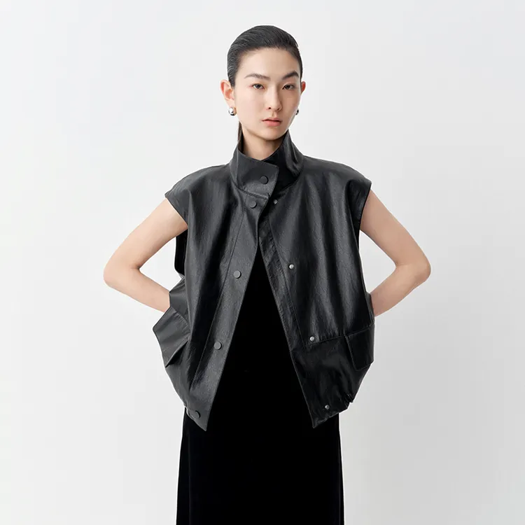 【马甲】【商场同款新品】艾诺丝雅诗 立领落肩马甲外套 AR153110