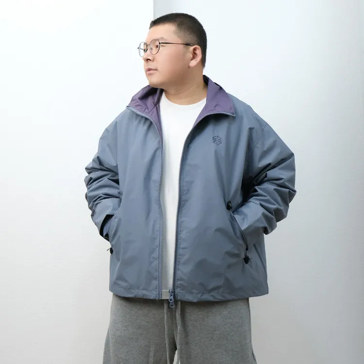 25款秋季露营冲锋衣防水防风外套撞色立领户外休闲夹克
