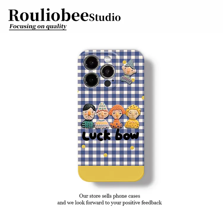 卡通立体小人偶适用苹果16promax手机壳iPhone15华为vivo小米oppo