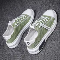 春季男鞋透气冰丝帆布潮鞋子速干布鞋一脚蹬驾车男士网红板鞋W-1