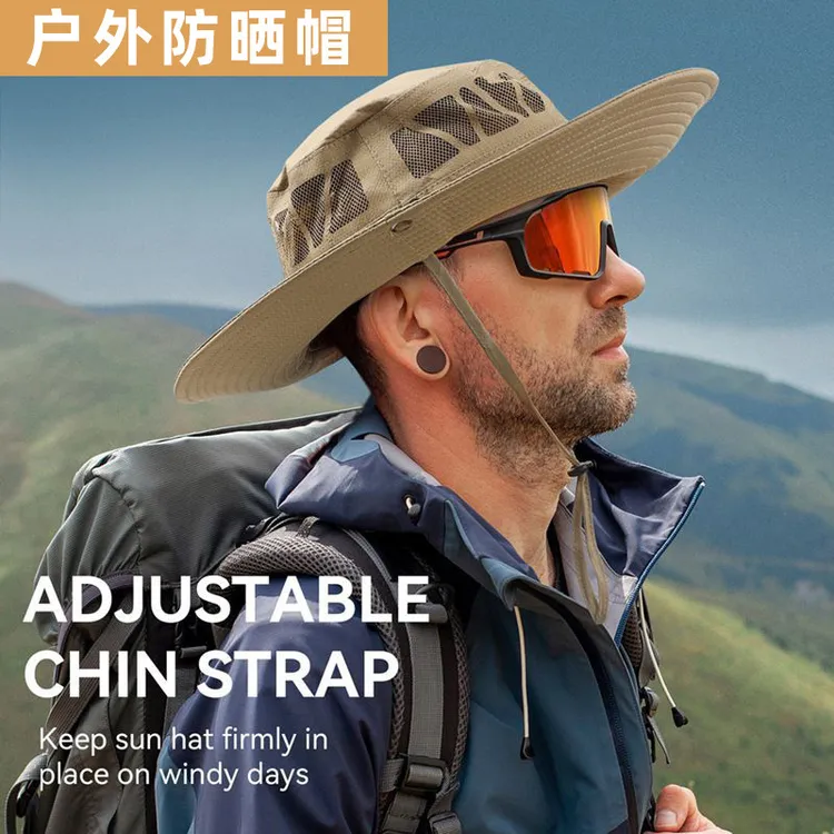 【男士牛仔帽】夏季露营太阳帽登山防晒帽钓鱼帽子遮阳帽户外透气