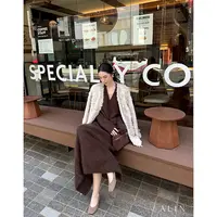 阿琳ALIN【梅子酒】羊绒羊毛混纺毛流感半裙女秋冬直筒长裙AL5OZQ11