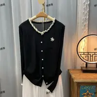 [V809-赫本佳人]潮牌长袖时尚减龄百搭显瘦针织开衫女