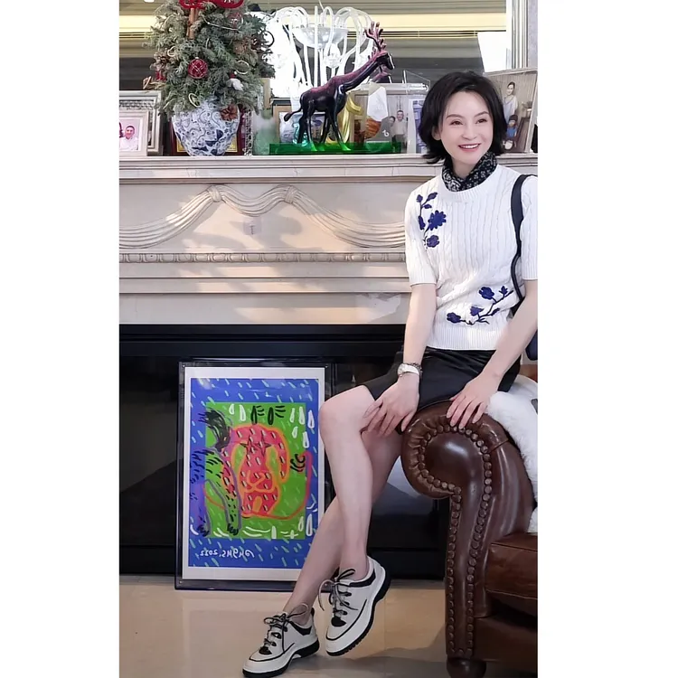 我是摩羯 小香菱形格运动鞋 高丝光牛反绒荔枝纹牛皮复古撞色鞋