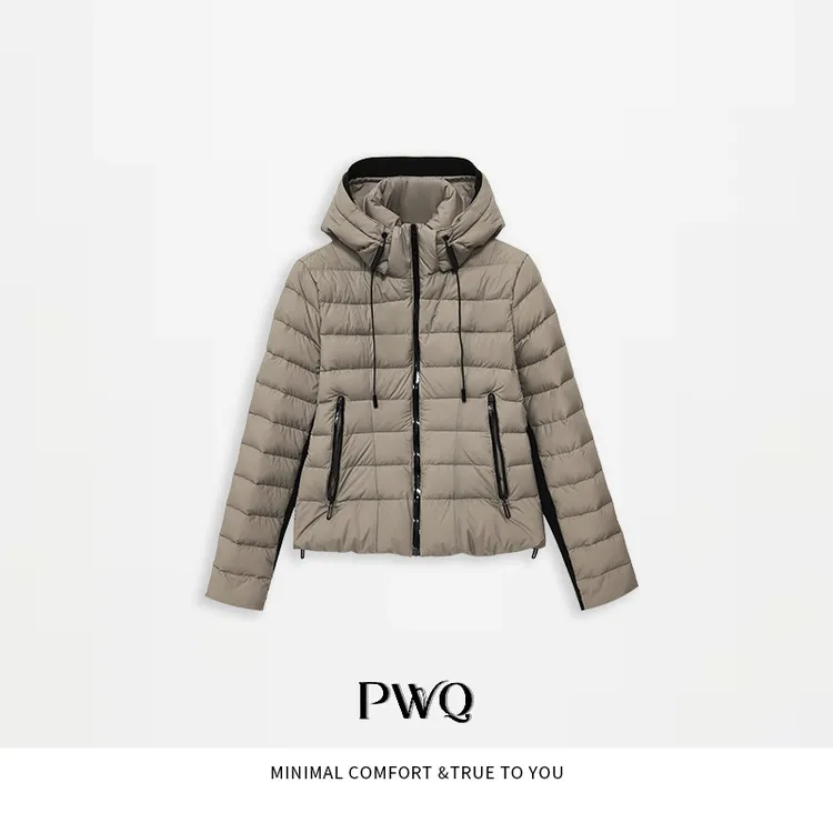 【排骨鹅绒】90白鹅绒连帽拉链帽子可拆卸MSAH-25102519-QY