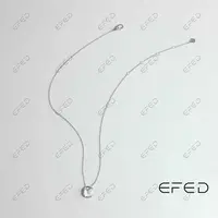 铜合金项链 EFED水冰月精雕菱形格项链