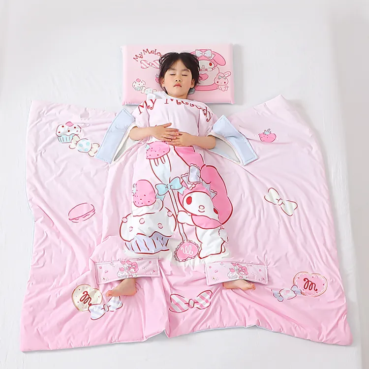 正版授权三丽鸥蚕丝被防踢被凉感儿童空调被护肚夏被小凉皮夏凉被