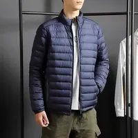 轻量羽绒服防风防水保暖秋冬百搭潮男士户外时尚立领羽绒外套90绒