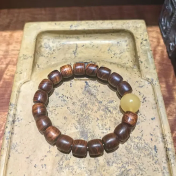 降香黄檀手串老形珠适合新手盘玩可作礼品