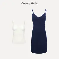 【RUNAWAY REALIST】黑标-100美丽诺羊毛V领绞花针连衣裙套装 T059