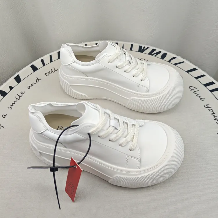 SGIRL TWTW厚底增高大头松糕底小白鞋女2026时尚百搭复古休闲板鞋
