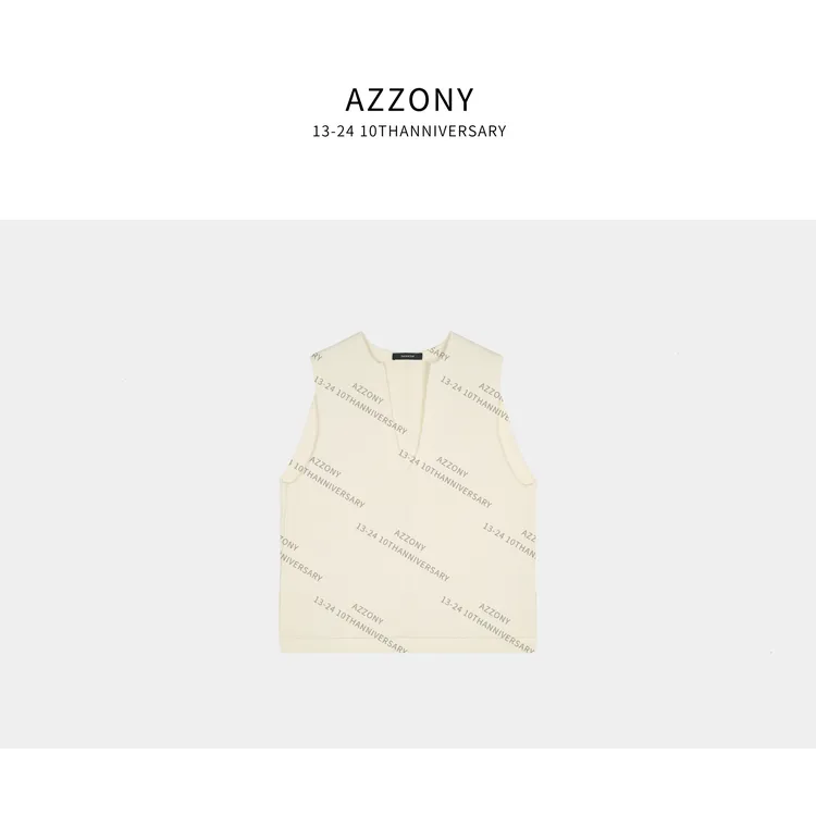 1 YYL  极简100%绵羊毛米马甲  2025冬款上新winter  HP101307