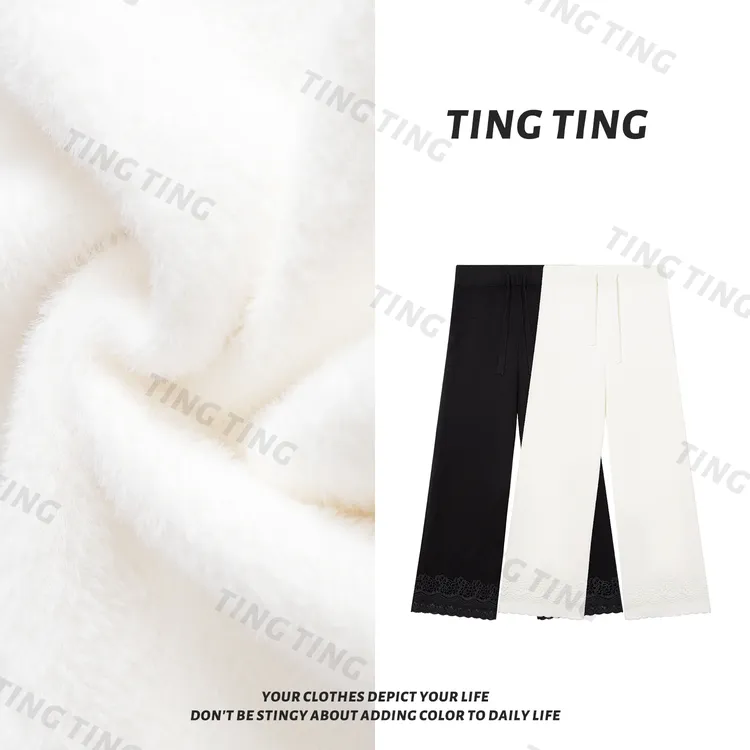 【婷婷】《大兴安岭裤•懒人裤》 巨厚绒绒花边裤TT2SDTZ2770