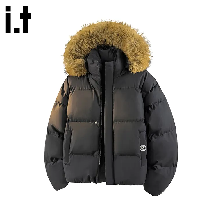 i.t:CHOCOOLATE防寒保暖棉服外套男士冬季宽松休闲座山雕连帽棉衣
