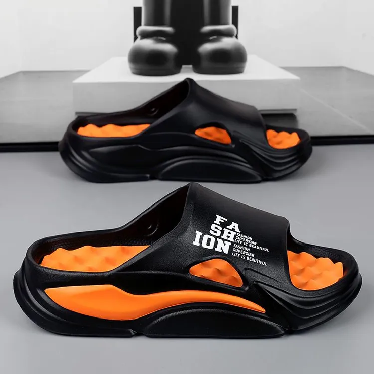 拖鞋男款夏季外穿居家洗澡防滑凉拖男士户外运动足底按摩沙滩凉鞋