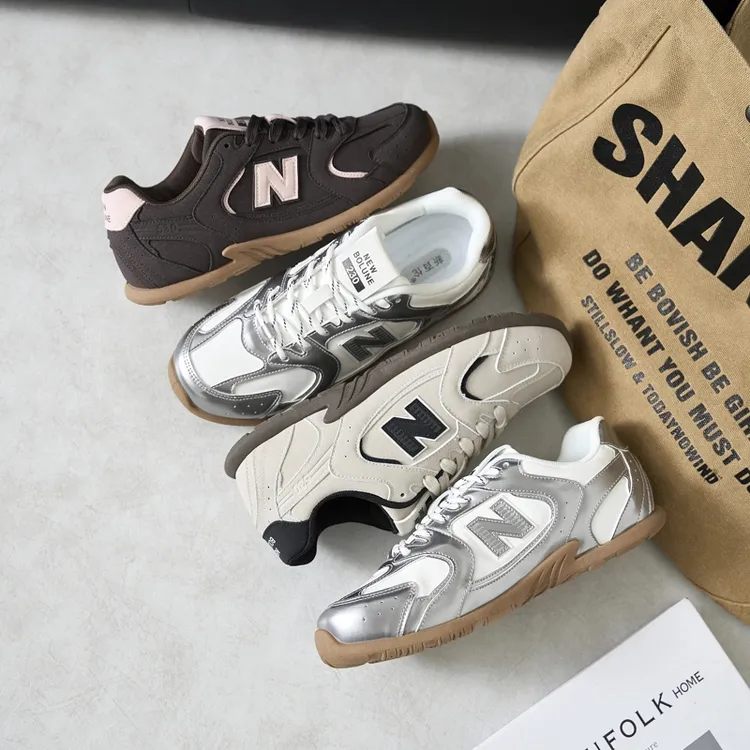 NEW BOLUNE/新百伦夏季时尚低帮轻便透气女子休闲鞋百搭复古女鞋