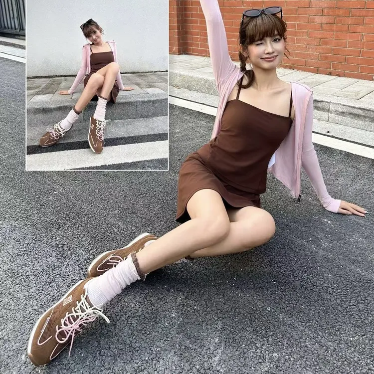 晚上要去打球吗？穿这套棕色系