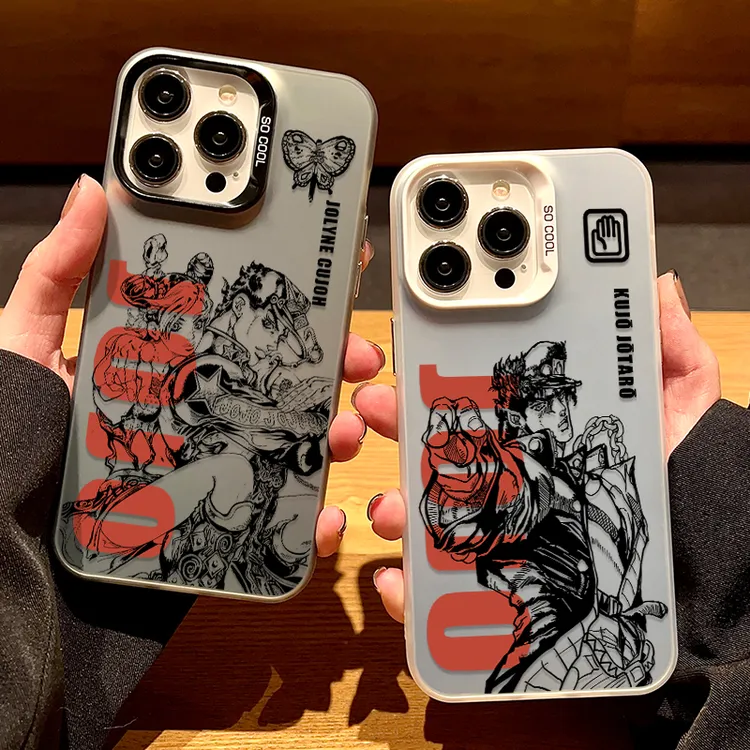 适用苹果16手机壳JOJO承太郎徐伦iPhone15promax镭射14pro磨砂13