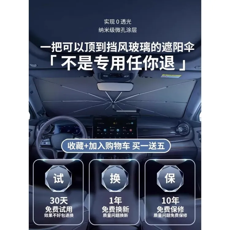 适用于丰田赛那格瑞维亚汽车遮阳伞车载前挡隔热遮光板帘内饰用品