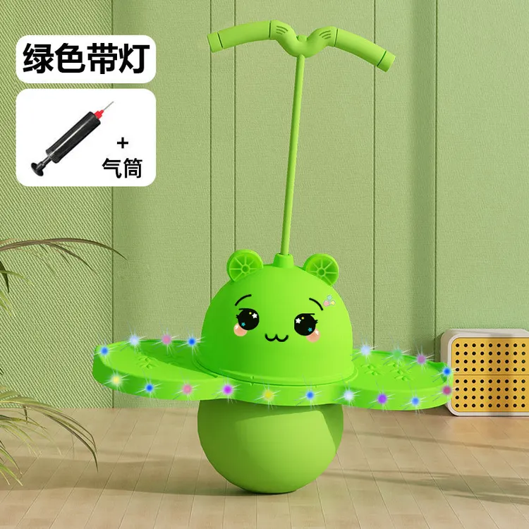 熊猫跳跳马跳球儿童幼儿园弹跳大人用健身玩具跳板弹力球娃娃