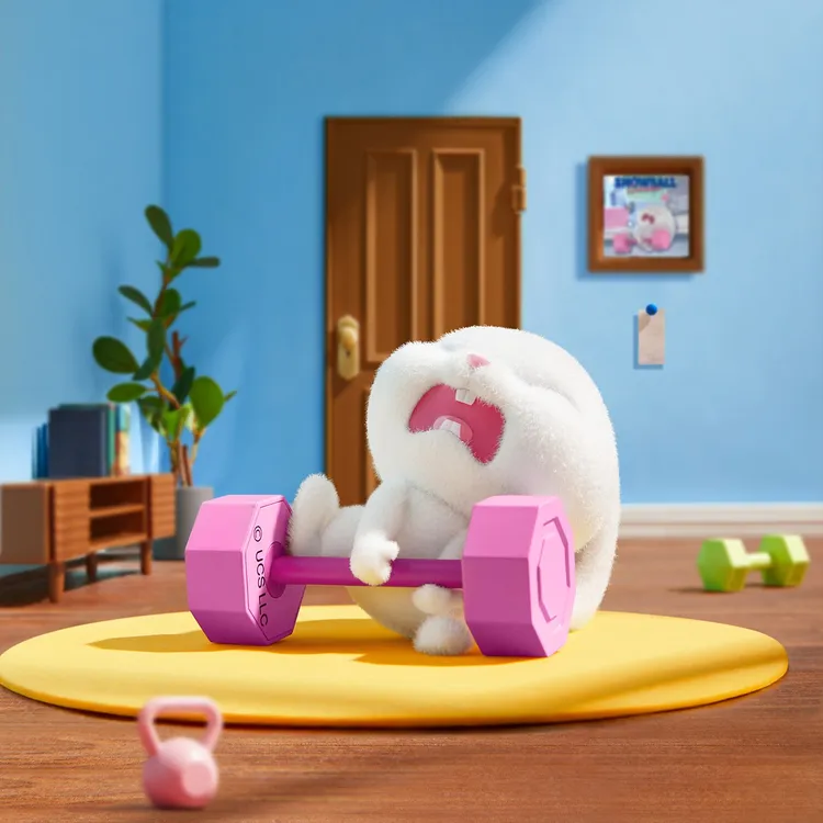 MINISO名创优品爱宠大机密小白系列摆件手办兔老大盲盒生日礼物