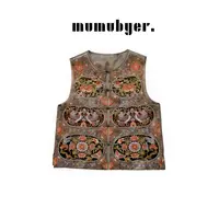 MUMUBYER •“凤鸾宝相”100醋酸重工织金刺绣重磅醋酸马甲