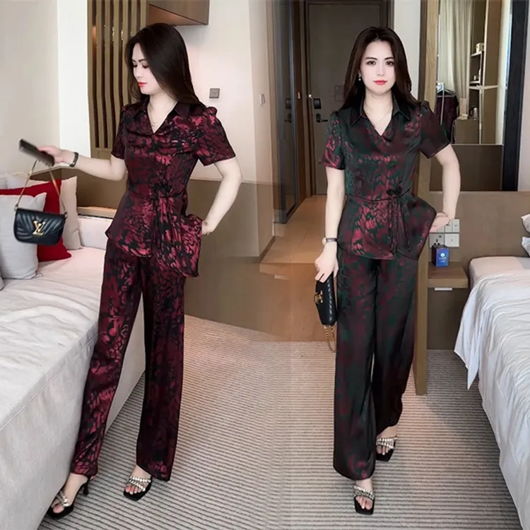 夏季新款新中式盘扣穿搭洋气时尚气质西装领减龄套装98