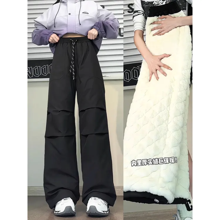 东北零下40度厚裤子男女冬季防风防水冲锋裤美式户外加绒加厚棉裤