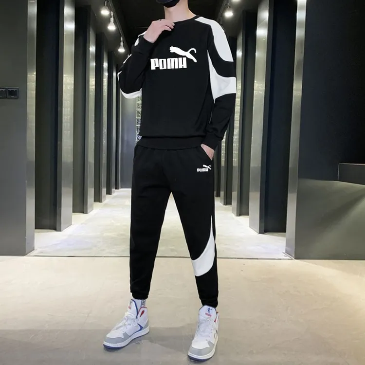 【官方推荐】秋冬季潮牌时尚经典运动套装韩版圆领休闲百搭卫衣卫裤
