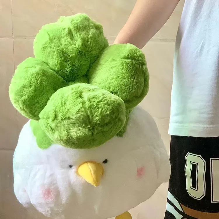 小菜鸟玩偶毛绒玩具搞怪抱枕创意女生睡觉抱娃娃菜鸡公仔生日礼物